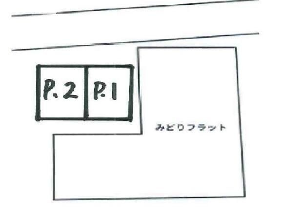 みどりフラットＡ・Ｂ棟の区画図