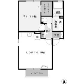 【間取り】 | カルチェ　Ⅵ