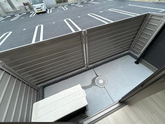 上益城郡益城町大字惣領のアパートのバルコニー|落ち着いた時間を過ごせるバルコニーです