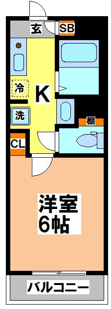 武蔵野市吉祥寺南町２丁目の賃貸マンションの間取り