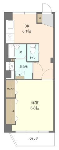 越田ビルの間取り|間取りです。