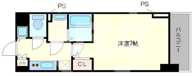 エスライズ難波EASTの間取り|エスライズ難波EAST　間取り
