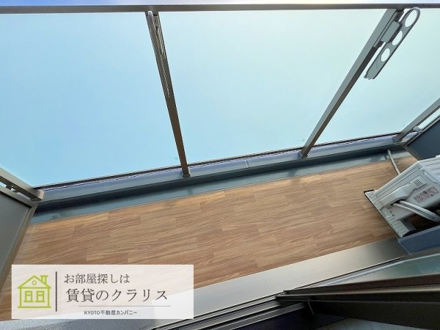 グラカン冷泉町のバルコニー