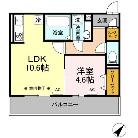 K.アリビオ　　刈谷市の賃貸ならクラスホーム刈谷店の間取り