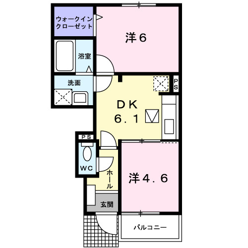 エリクシ－ルの間取り
