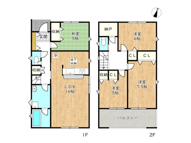 【間取り】 | 姫路市網干区余子浜第3／全3棟