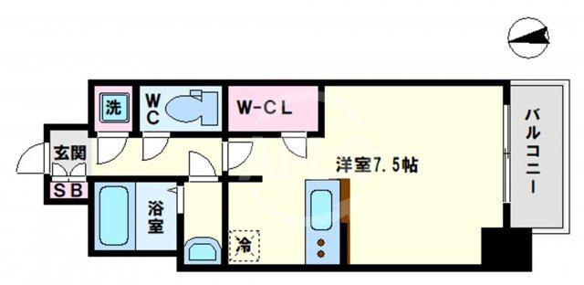 レジュールアッシュOSAKA今里駅前の間取り|レジュールアッシュOSAKA今里駅前　間取り