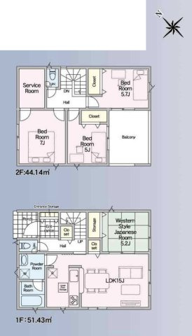 【間取り】 | 幸手市中第11　新築戸建　全3棟　2号棟