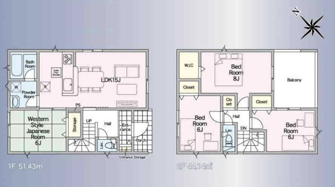 【間取り】 | 幸手市中第11　新築戸建　全3棟　1号棟