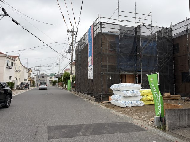 【前面道路含む現地写真】 | 幸手市中第11　新築戸建　全3棟　1号棟 | 7/18撮影