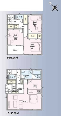 【間取り】 | 幸手市中第11　新築戸建　全3棟　3号棟