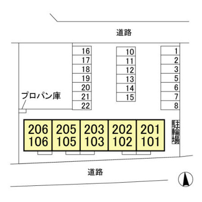 【区画図】 | プランドールＴＮ Ⅰ