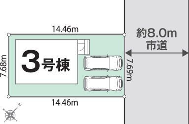 リナージュＬ碧南市日進町４丁目０１期　３号棟　　刈谷市近郊の賃貸はクラスホーム刈谷店の駐車場