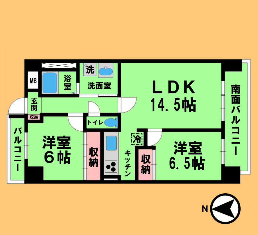 プランドール笠取の間取り