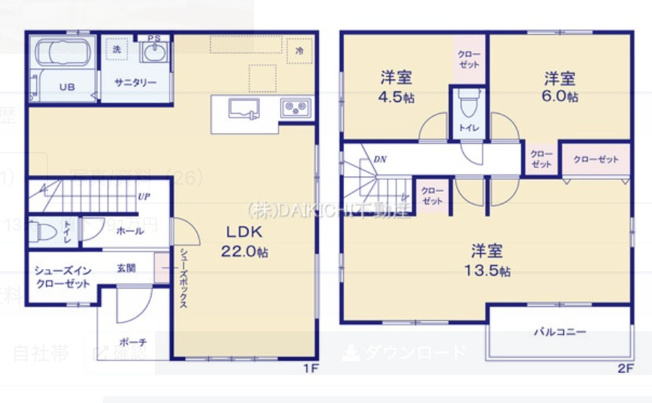 【間取り】 | 幸手市北2期　Terrechez　新築戸建　全2棟　1号棟