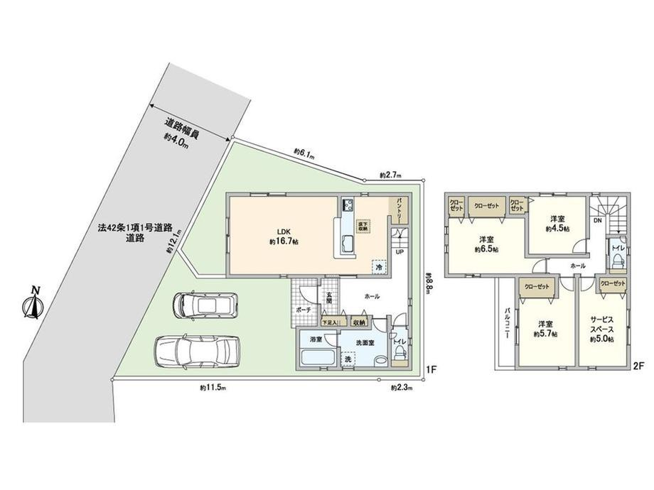 さいたま市浦和区皇山町第3の間取り