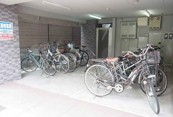 スカイコート文京茗荷谷のその他共用部分|駐輪場