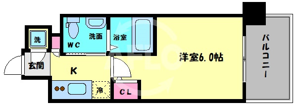 エスリード京橋ノースプレイスの間取り|エスリード京橋ノースプレイス　間取り