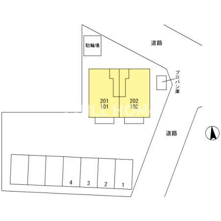グランsakuraの区画図|当社、チルホームのHPもご覧ください(^^)/物件情報多数♪