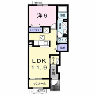 【間取り】 | ウィンド　ホライズン　Ａ