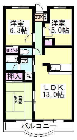アルヴェレット【当社管理物件】の間取り|間取り図・反転タイプ有
