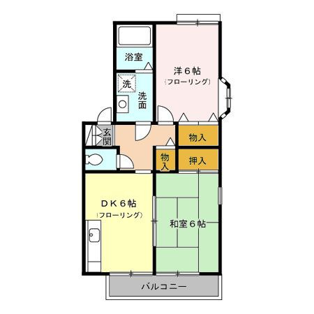 ツインズハイツ　ＡＢの間取り