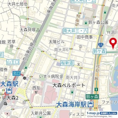スカイコート品川パークサイドの地図