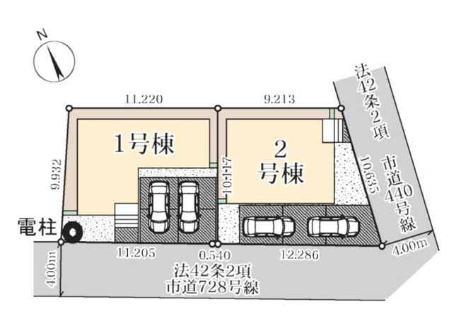 【区画図】 | 幸手市中第2　Livele Garden.S　新築戸建　全2棟　1号棟