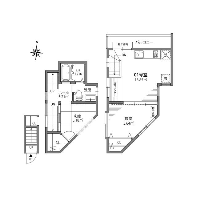 中野坂上テラスの間取り|間取り図
