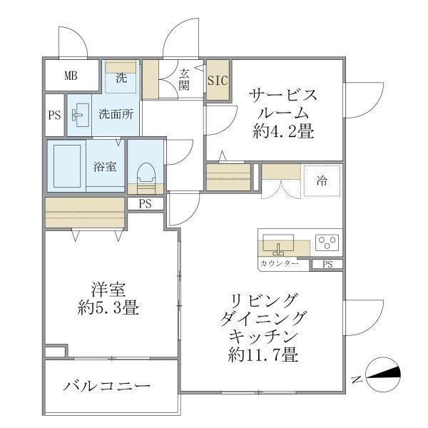 Ｌａ　Ｐｅｒｌａ　桜新町の間取り