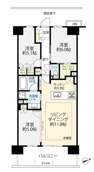 【間取り】 | ハイムスイート川崎小島新田