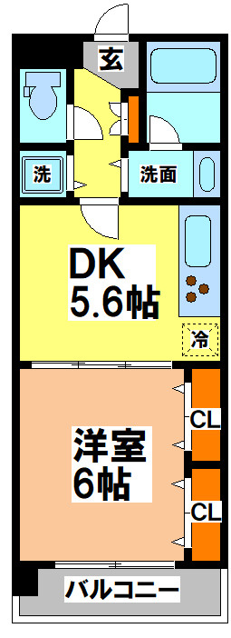 武蔵野市吉祥寺本町１丁目の賃貸マンションの間取り