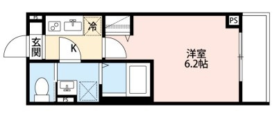 千葉市花見川区花園３丁目のアパートの間取り