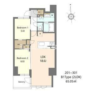 S-RESIDENCE谷町六丁目aloの間取り|現状有姿