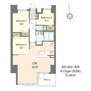 S-RESIDENCE谷町六丁目aloの間取り|現状有姿