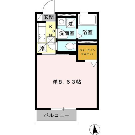 モナリエ旭の間取り