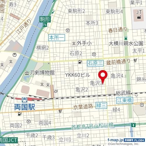 ジェイパーク両国の地図