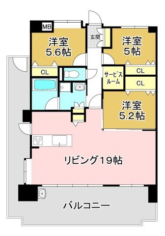 アメイズ直方中央プレミアムの間取り