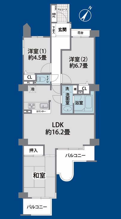 ライオンズガーデン東大宮弐番館の間取り