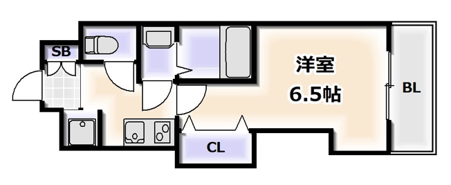 【間取り】 | ラグゼ難波西I