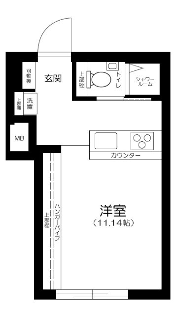 新宿早稲田レーベルの間取り
