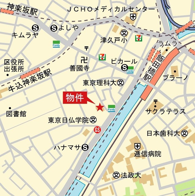 オークヒルスの地図