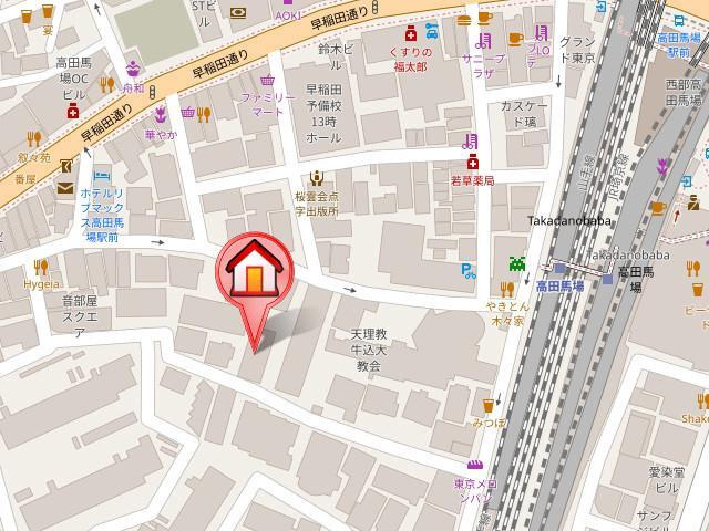 コーポアルプの地図