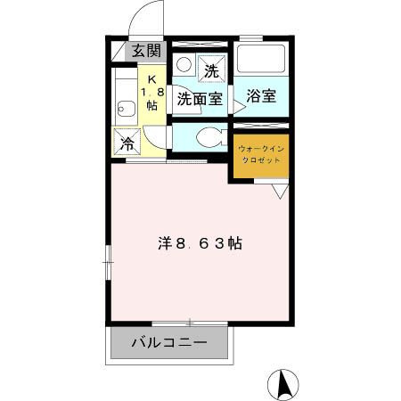 モナリエ旭の間取り
