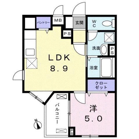 ドミール中野南台の間取り