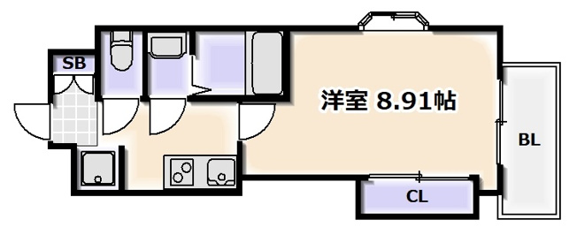 【間取り】 | ラグゼ難波西Ⅱ