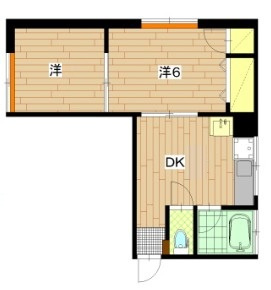 文化ビルの間取り|間取りです。