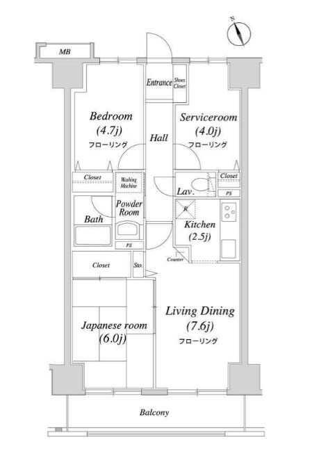 グレイスコート船橋の間取り