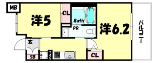 【間取り】 | エステムプラザ神戸西5ミラージュ
