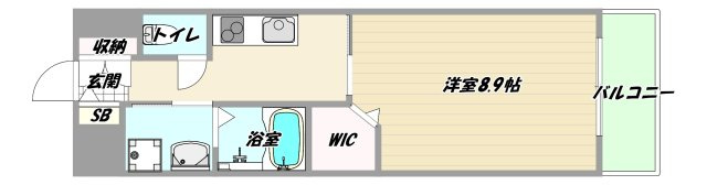 大阪市淀川区西宮原２丁目の賃貸マンションの間取り